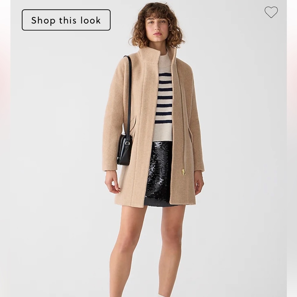 J. Crew Cocoon Coat in Stadium Wool